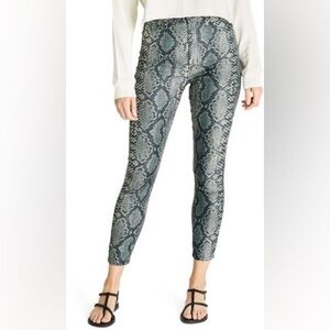 Etica Green “Cindy” High Waist Snake Skin Print Skinny Jean Size 28